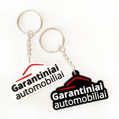 Alternative view of 3D reklaminiai raktų pakabukai iš PVC plastiko