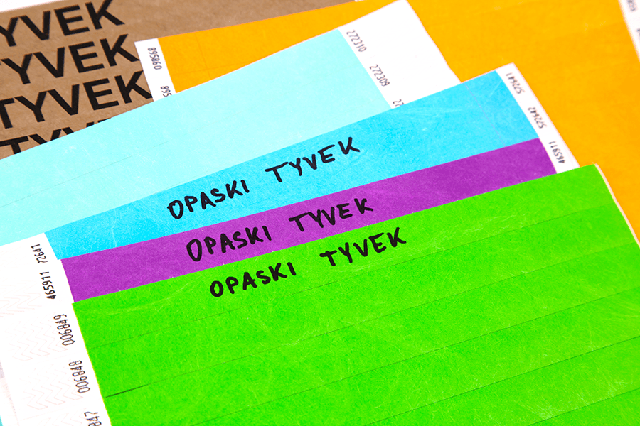 Identifikacinės pacientų juostelės „Tyvek“