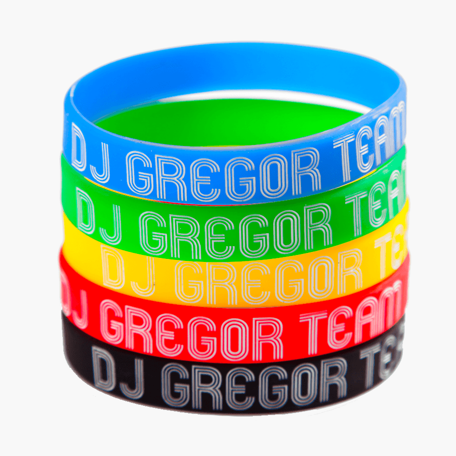 Silikoninės apyrankės su spauda