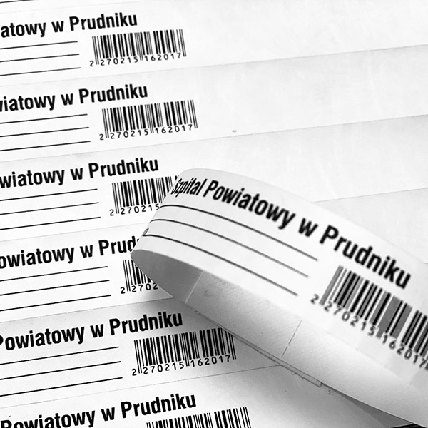 Identifikacinės pacientų juostelės „Tyvek“